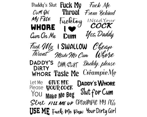 Kinky temporary tattoos - 30,