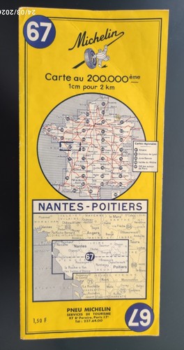 Ancienne carte michelin 67 - carte,