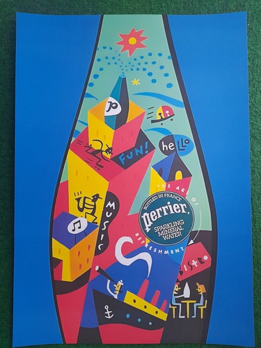 Perrier art affiche poster - art-,