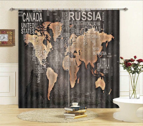 Carte monde artistique - du,