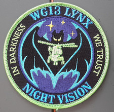 Patch AERONAVALE Flottille 31 F 2011 HELICOPTERES LYNX NIGHT VISION ORIGINAL