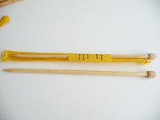 AIGUILLES A TRICOTER de 40 cm    BAMBOU  numero / 12