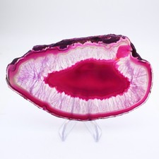 Tranche fine d’agate teinté