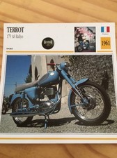 Terrot 125 AS Rallye 1961 Carte moto Collection Atlas France