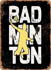 METAL SIGN - Badminton -