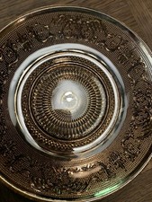 assiette En Verre Or Décoré