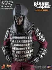 Planet of the Apes - 13" Fully General Ursus Collectible Hot Toys Clear Face