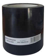 Ruban adhésif noir réparation agricole bâche pvc toile plastique serre 100mm x 3