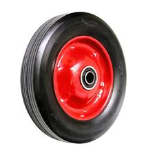 20cm 20.3cm Caoutchouc Solide Roue 16mm Calibre 45mm Large Diable Brouette Rouge