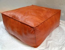 Pouf Marocain En Cuir De