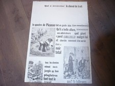 AFFICHE SURREALISTE SPECTRE DE PICASSO CHEVAL DE TRAIT