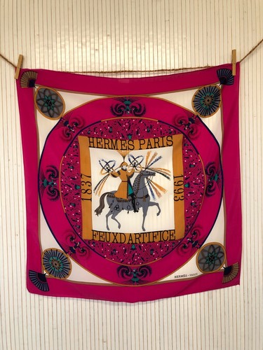 Foulard carré 90cm - , vintage
