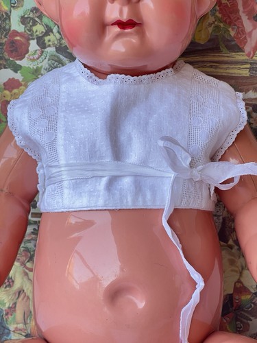 Bavoir ancien doublé pour - doublé,