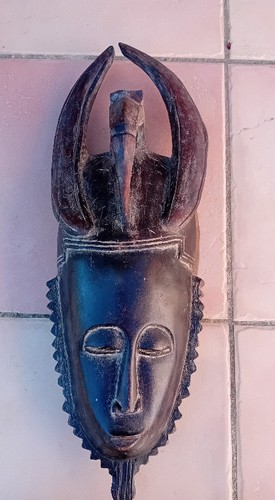 Masque africain baoulé plus - africain,