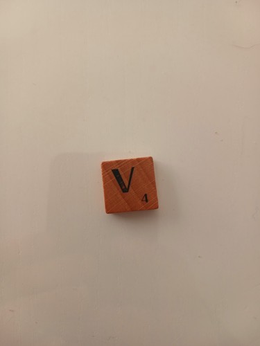 Lettre scrabble bois - bois,
