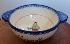 Vintage: N°1 Joli bol en faïence Henriot Quimper prénom Franck      C88