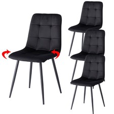 Lot de 4 chaises de salle à