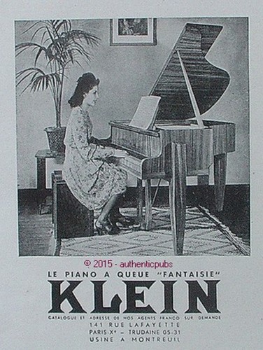 Publicite klein piano a - klein,