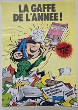 Franquin Gaston Lagaffe 1973 rare affiche présentation album N°13 (42x30cm)