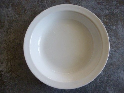 Ancien plat blanc creux et - plat,