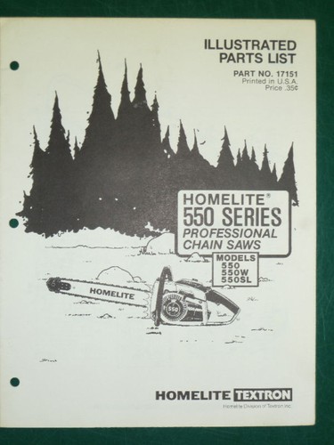 Homelite 550 series - homelite,