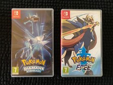 boitiers nintendo switch pokemon diamant etincelant et épée (sans les jeux)