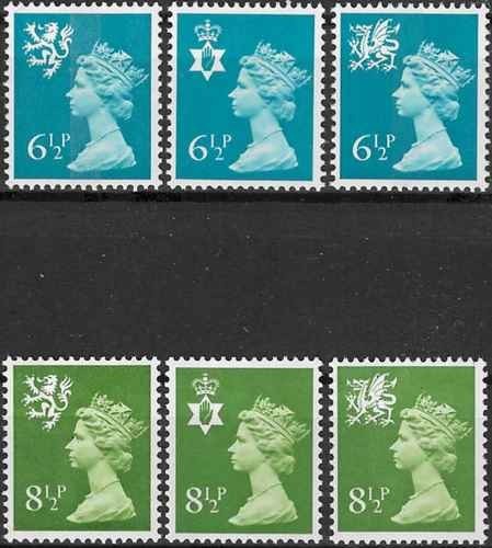 Timbres grande bretagne type - timbres, (type