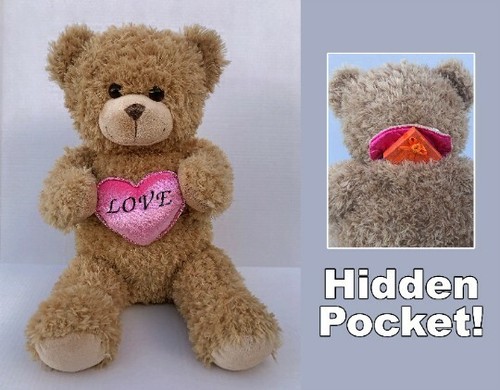 Teddy bear hidden stash - hidden,