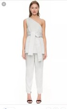 NWT Keepsake the Label Rapture One Shoulder Top Pale Grey Sz Small