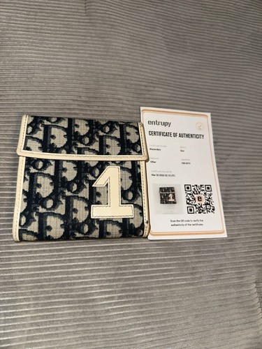 Dior navy trotter 1 bifold - dior,