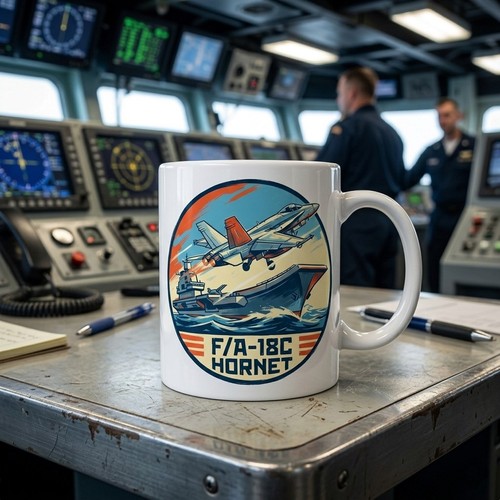 18c hornet coffee mug - coffee, 11oz