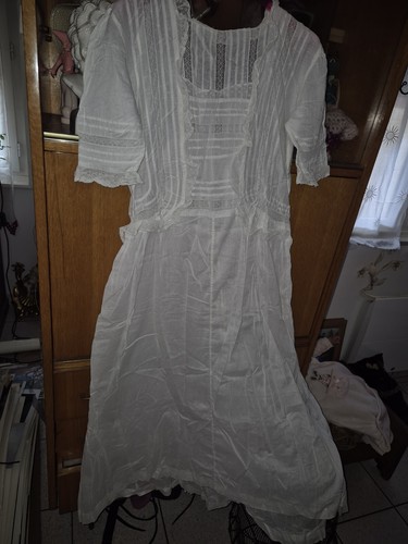 Robe edouardienne fine - robe,