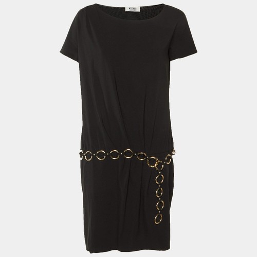 Robe ceinture chaîne crêpe