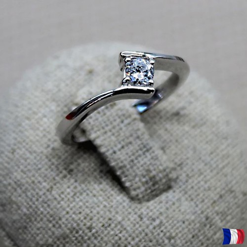 Bague argent 925 rhodié femme