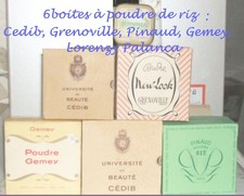 Parfaites ces 5 Boîtes à poudre pleines scellées Pinaud, Cedib, Gemey....