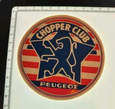 Autocollant Sticker Vintage Chopper Club Peugeot 