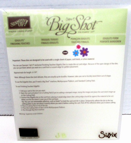 Stampin big shot edgelits - stampin',