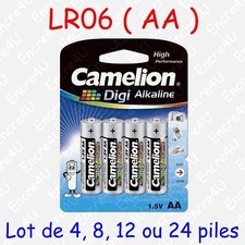Pile Digi Alcaline AA LR06 LR6 R6 MN1500 AM3 E91 Mignon 1,5V ( x 4 8 12 ou 24 )