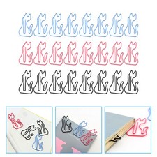  24 pièces chat Animal en forme de papier mémo Clips signet Clips en forme