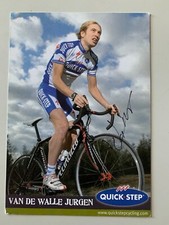 CARTE PHOTO CYCLISME - QUICK STEP // JURGEN VAN DE WALLE // SIGNE