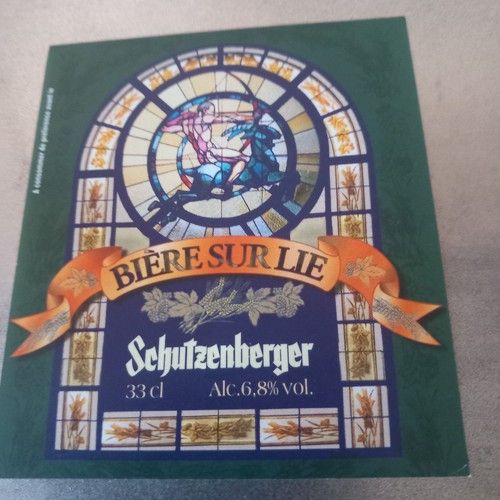 étiquette biere alsace - biere, brie