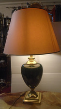Lampe  Le Dauphin céramique abat-jour d’origine   modèle rare XXL – années 1970