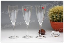 3 verres à eau en cristal de