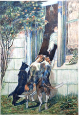 Ancien DESSIN original CRAYONS