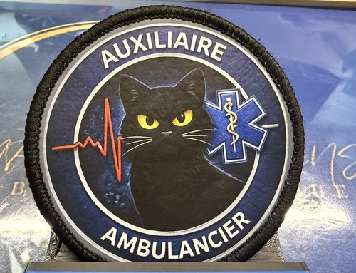 écusson chat noir - Écusson,