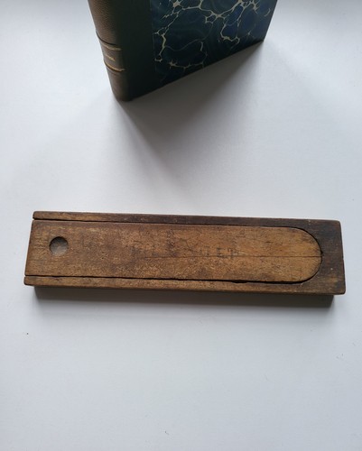 Ancien plumier écolier en - d'écolier,