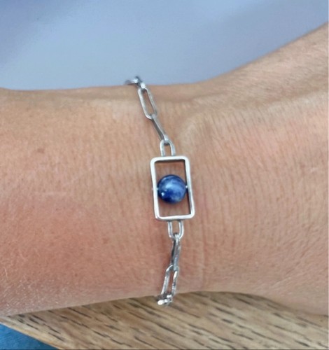 Bracelet design 1970 argent