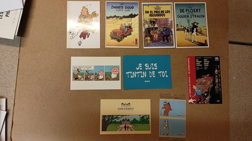 Tintin lot cartes postales - lot,