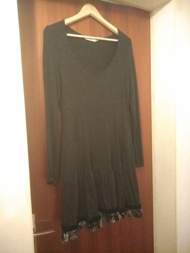 Robe tricot anthracite - robe,