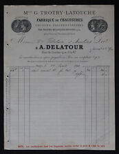 Facture  PARIS 1900 Fabrique